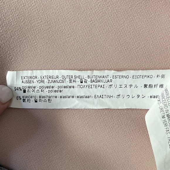 Zara blazer, ruched sleeves, color soft pink (blush pink) size S US - Picture 7 of 9